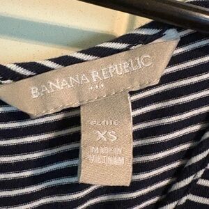 Like new Banana Republic Navy and White Striped Tank Maxi Dress XS